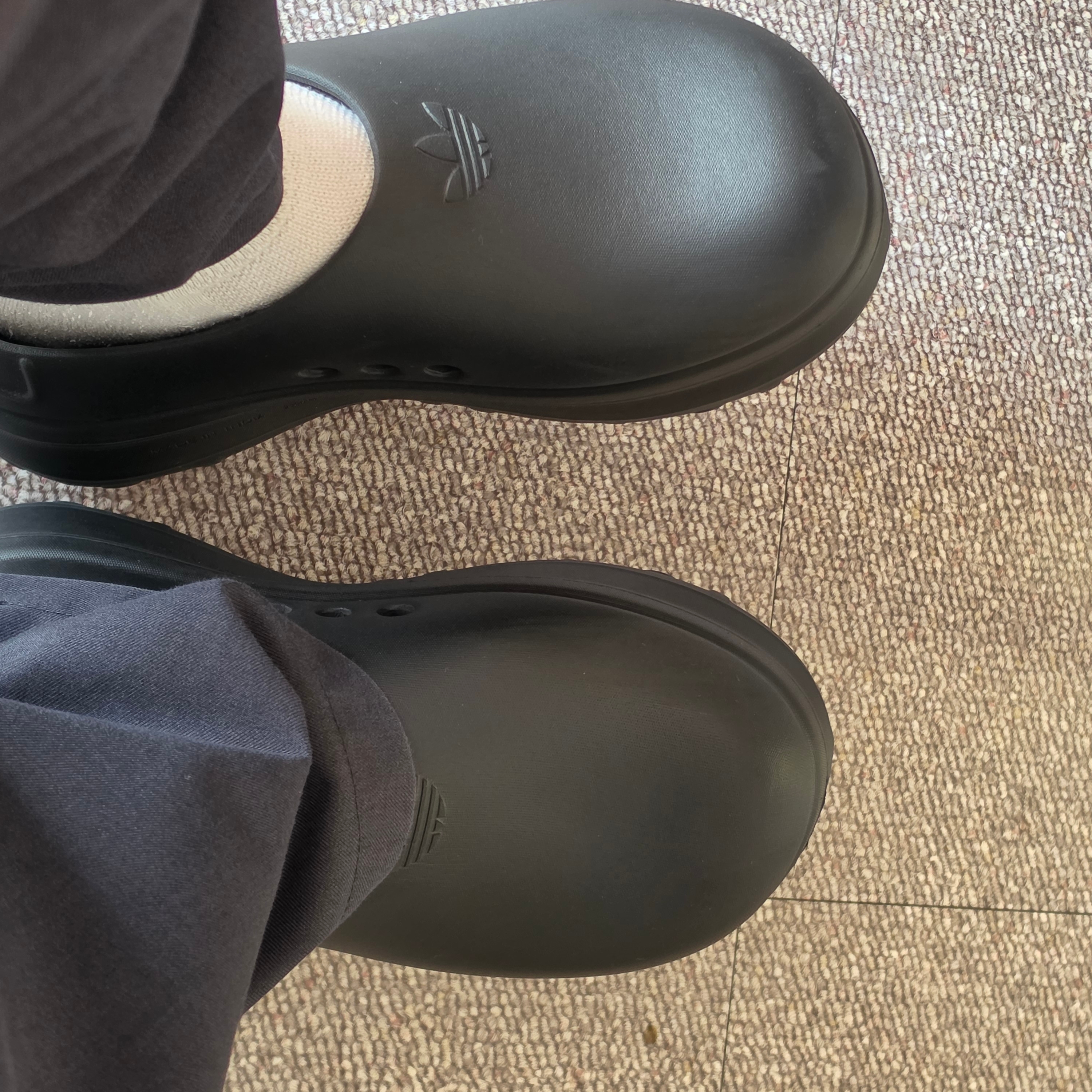 (W) Adidas Adifom Stan Smith Mule Core Black 착용 스타일