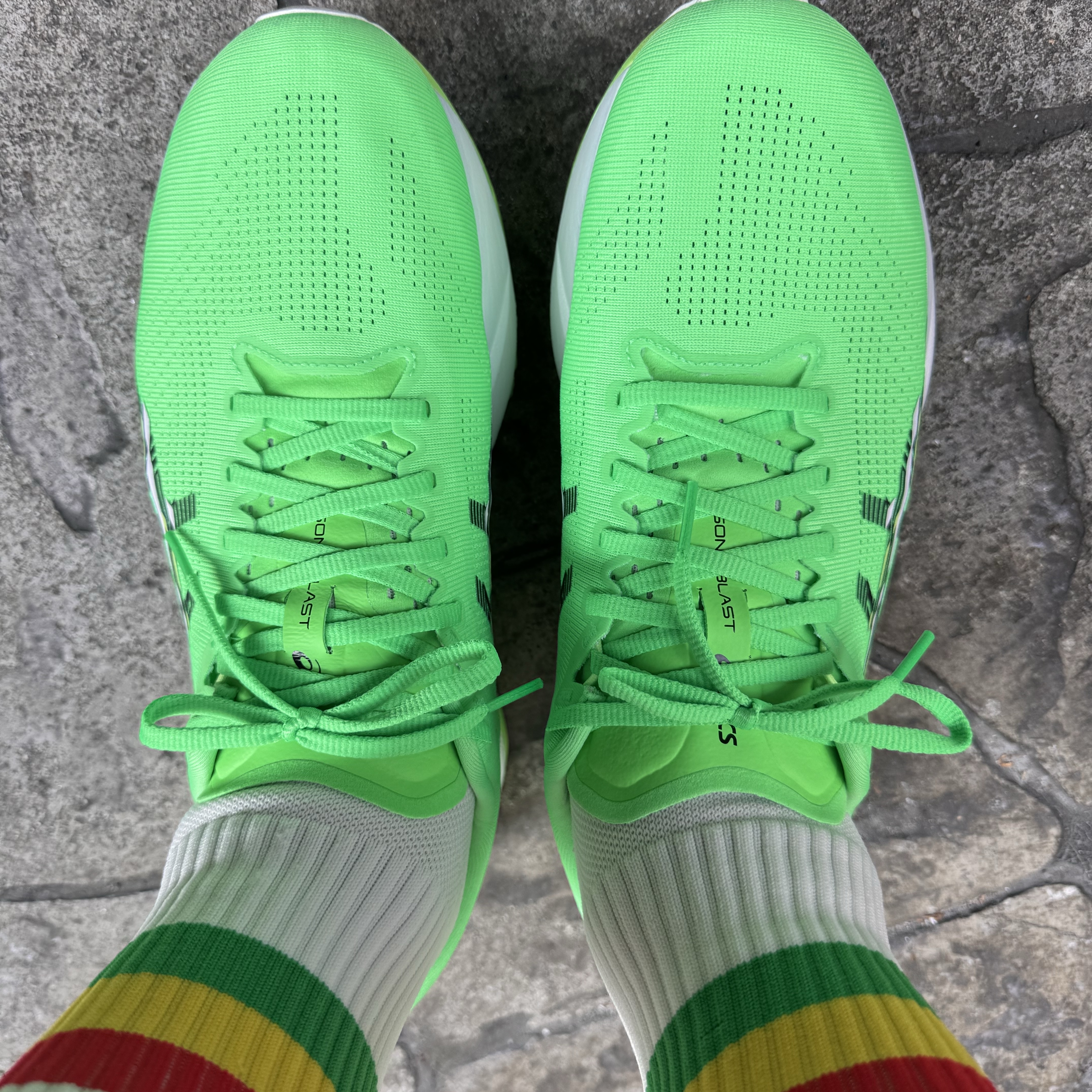 Asics Sonicblast Vital Green Black 착용 스타일 - 1