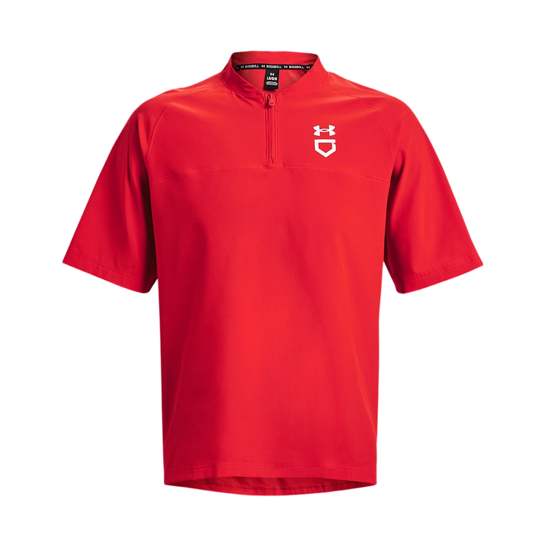 1375655-600 Under Armour UA Utility Short Sleeve Cage Jacket Red White