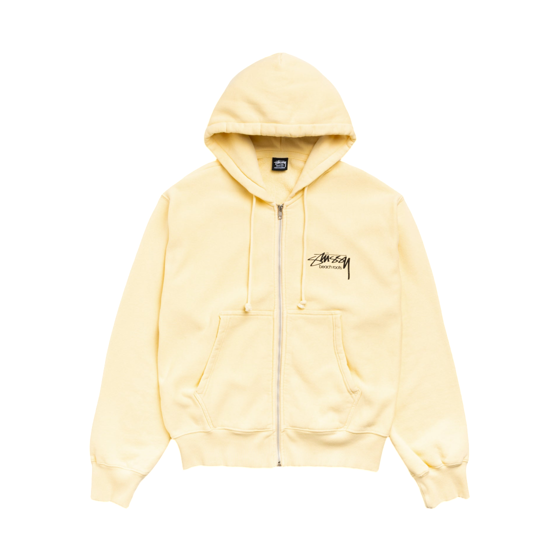 스투시 비치 루트 집 후드 가먼트 다이드 골드(Stussy Beach Roots Zip Hoodie Garment Dyed Gold) - 2