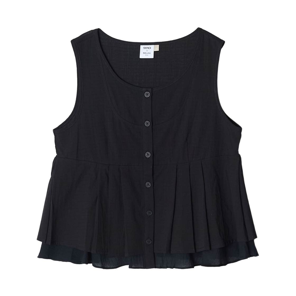 SPPPG25U21 (W) Spao x Miseki seoul Sleeveless Black