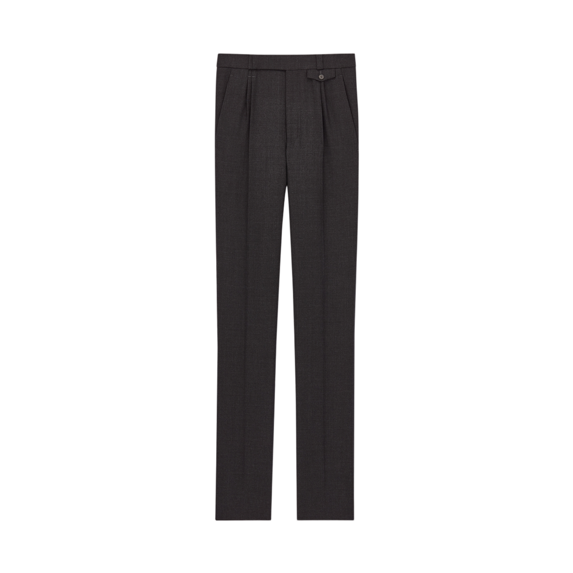 생로랑 테이퍼드 팬츠 펠티드 울 개버딘 앤트러사이트(Saint Laurent Tapered Pants in Felted Wool Gabardine Anthracite)