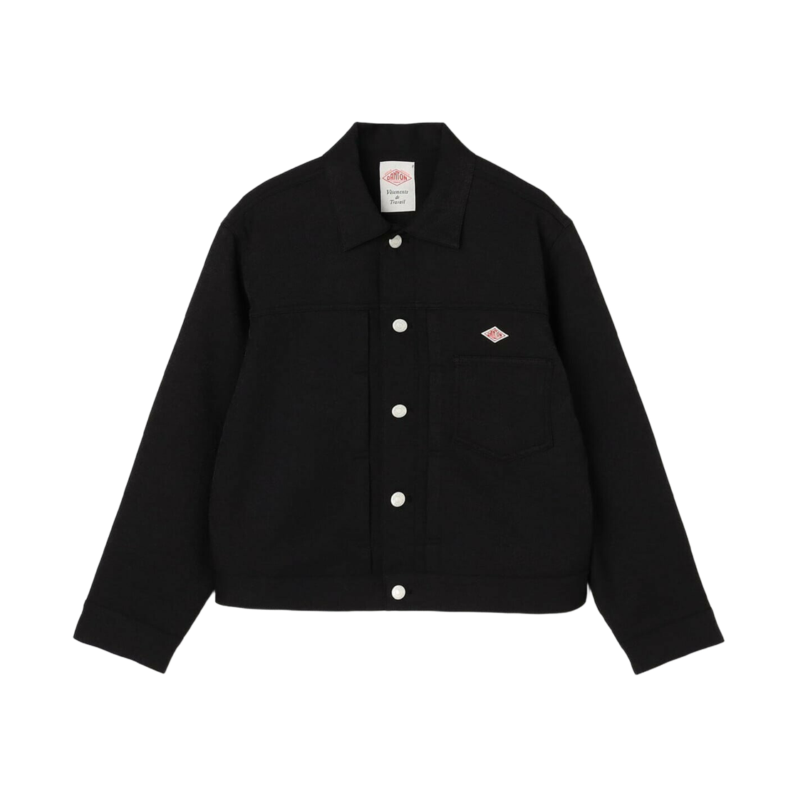 DT-B0437-SPT (W) Danton Shirt Blouson Black