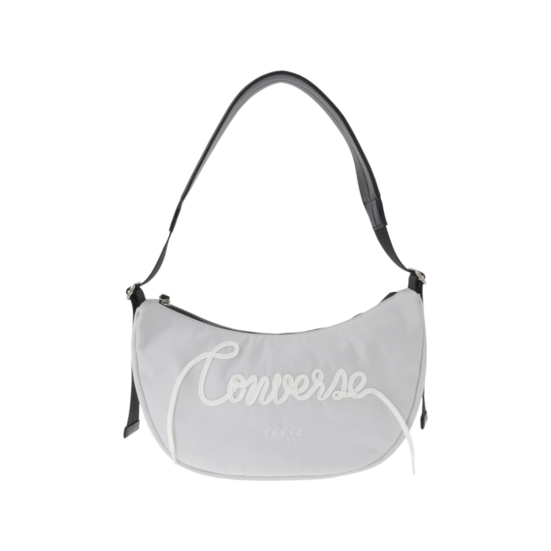 컨버스 도쿄 스핀들 로고 문 숄더백 라이트 그레이(Converse Tokyo Spindle Logo Moon Shoulder Bag Light Gray)