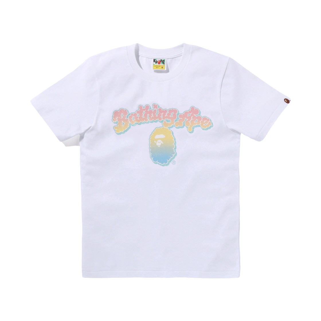 - (W) BAPE Glitter Cloudy Logo T-Shirt White