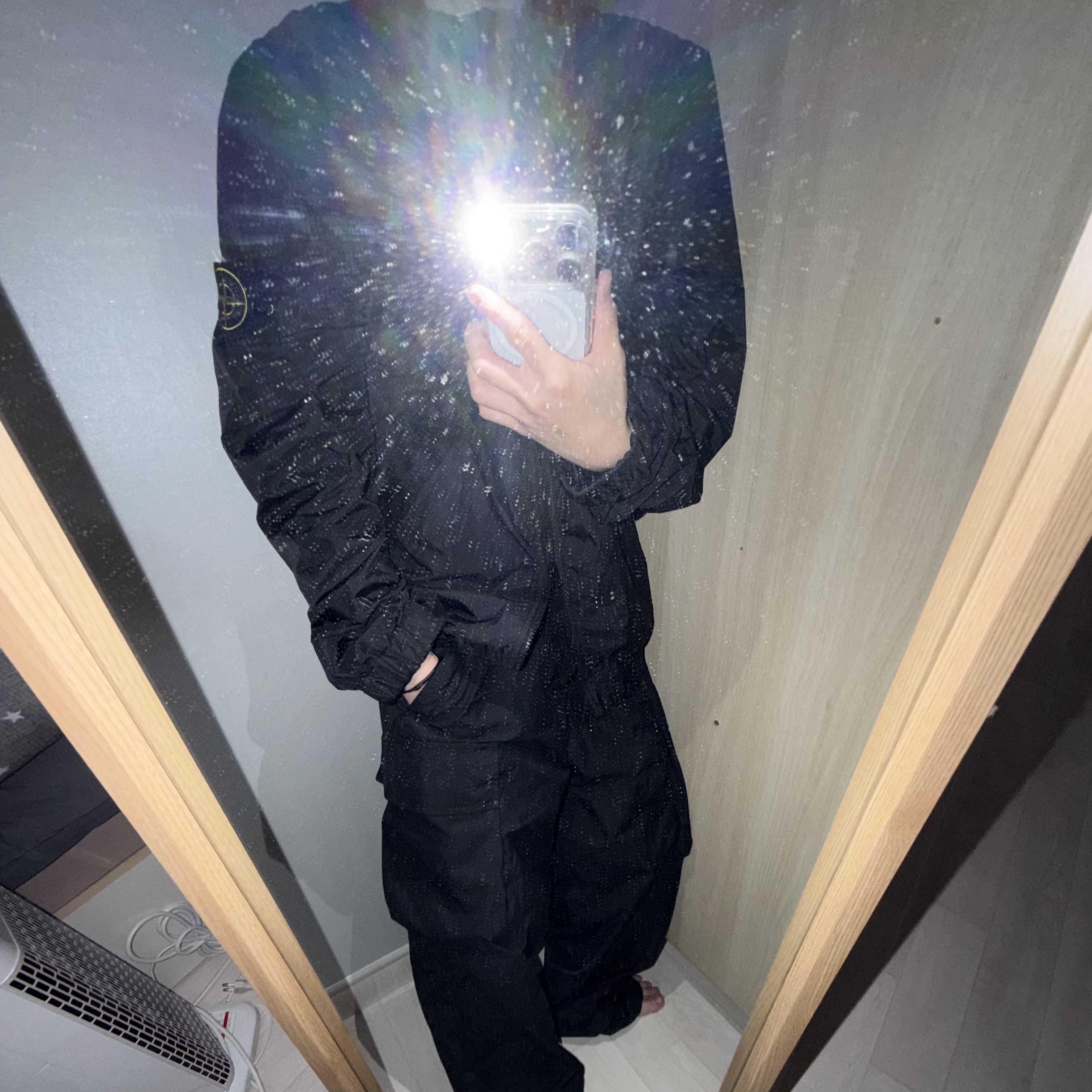 Stone Island 4100111 Garment Dyed Crinkle Reps Nylon Blouson Black - 26SS, Adidas Adicolor Classics 3-Stripes T-Shirt Night Indigo - KR Sizing 착용 스타일 - 1