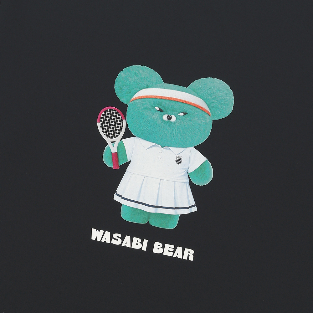 케이스위스 x 와사비 베어 여성  레디 반팔 티 BK(K-SWISS x WASABI BEAR W READY SS T BK) - 4