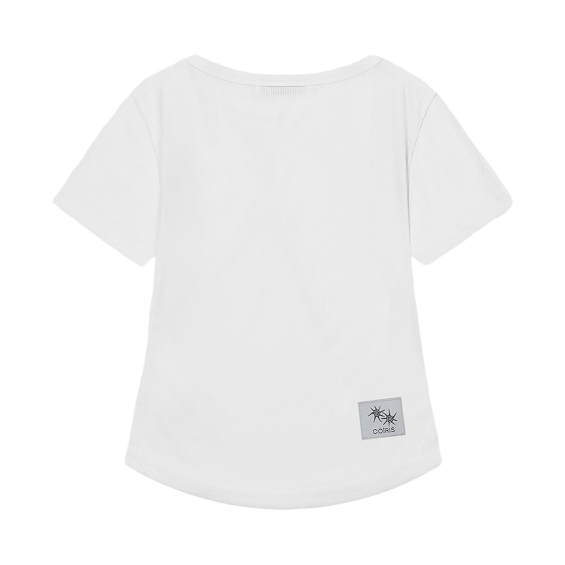 코이리스 아리나 버튼 크롭 굴림 반팔 티 화이트(Coiris Arina Button Crop Half T White) - 2