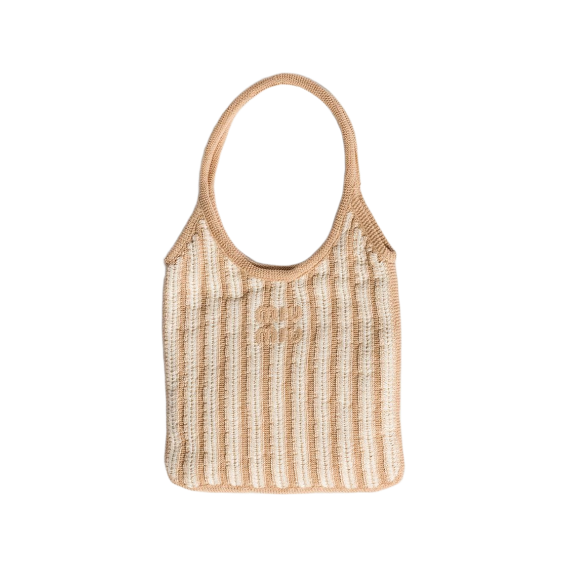 미우 미우 아이비 크로셰 백 샌드 초크(Miu Miu Ivy Crochet Bag Sand Chalk) - 1