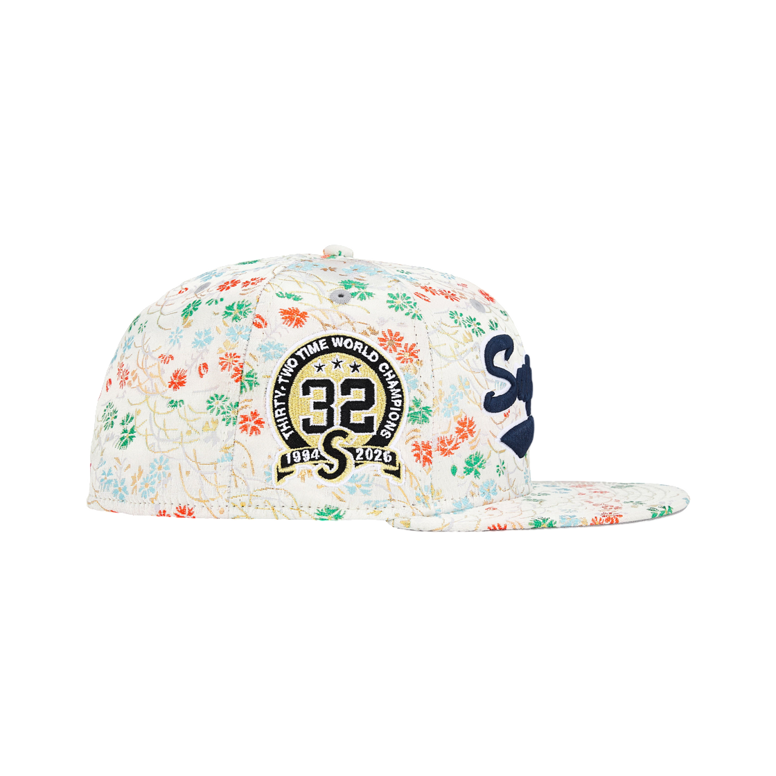 슈프림 플로럴 자카드 뉴에라 화이트 - 26SS(Supreme Floral Jacquard New Era White - 26SS) - 3
