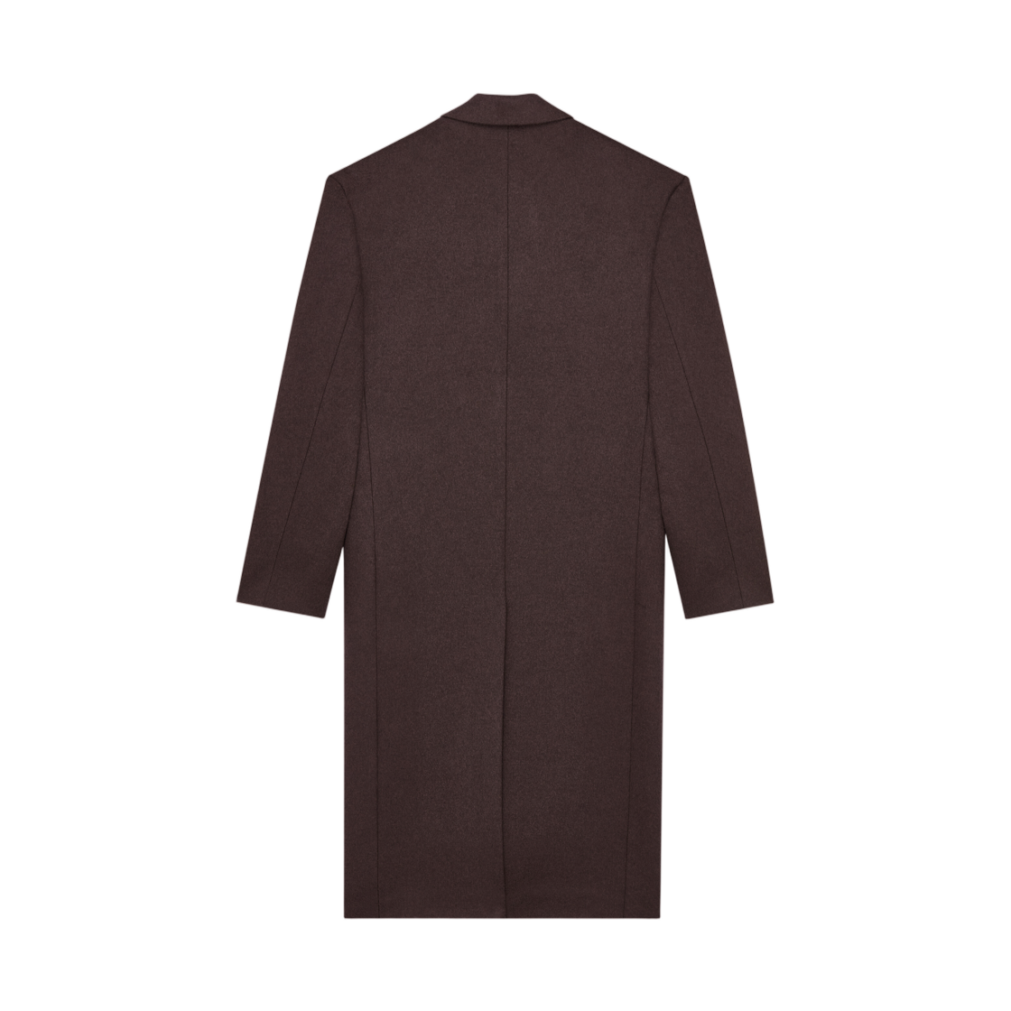 생로랑 80's 코트 더블 페이스 브러쉬드 울 펠트 브룬(Saint Laurent 80's Coat in Double Face Brushed Wool Felt Brun) - 2