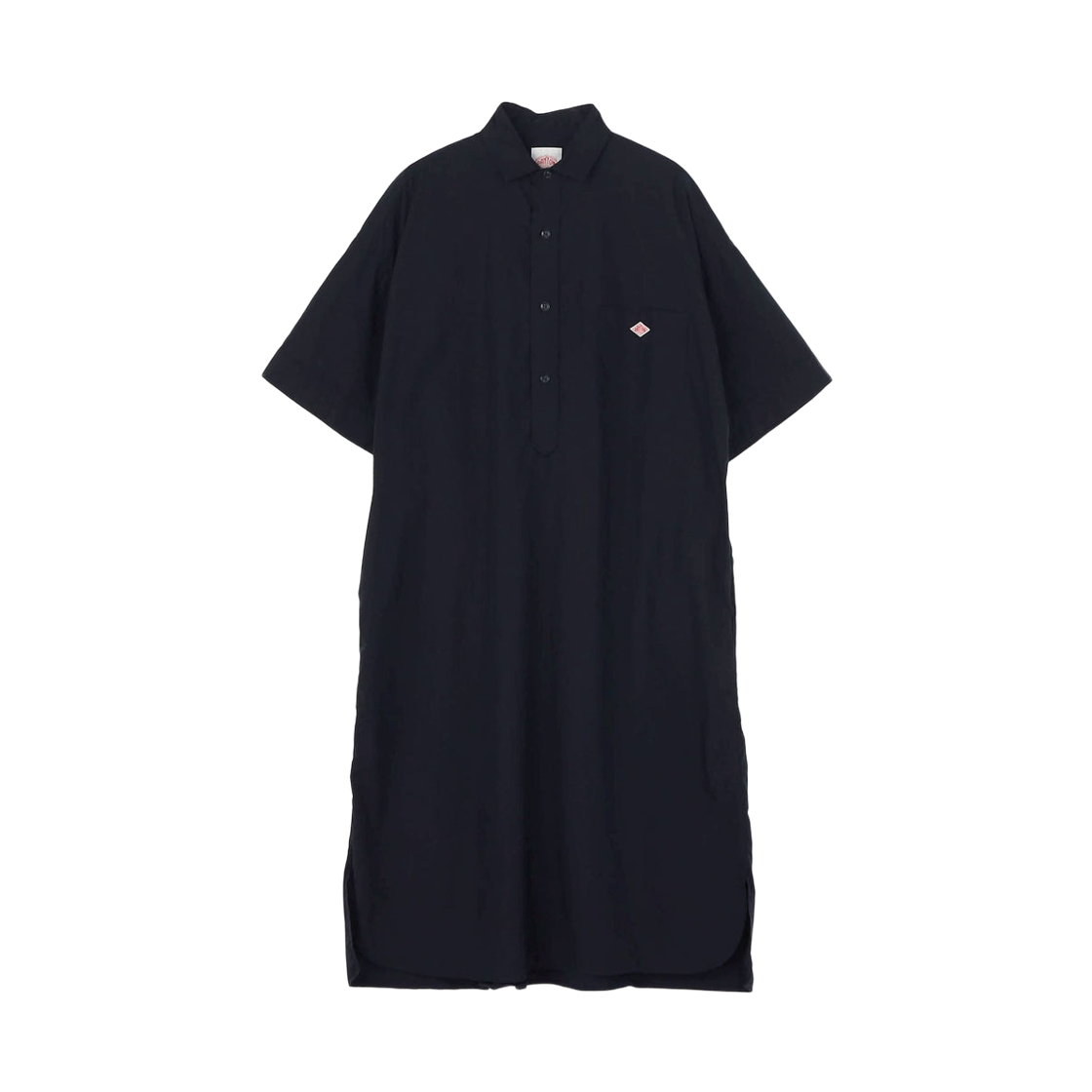 JD-3655-CPL (W) Danton Cotton Poplin Pullover Shirt Dress Navy
