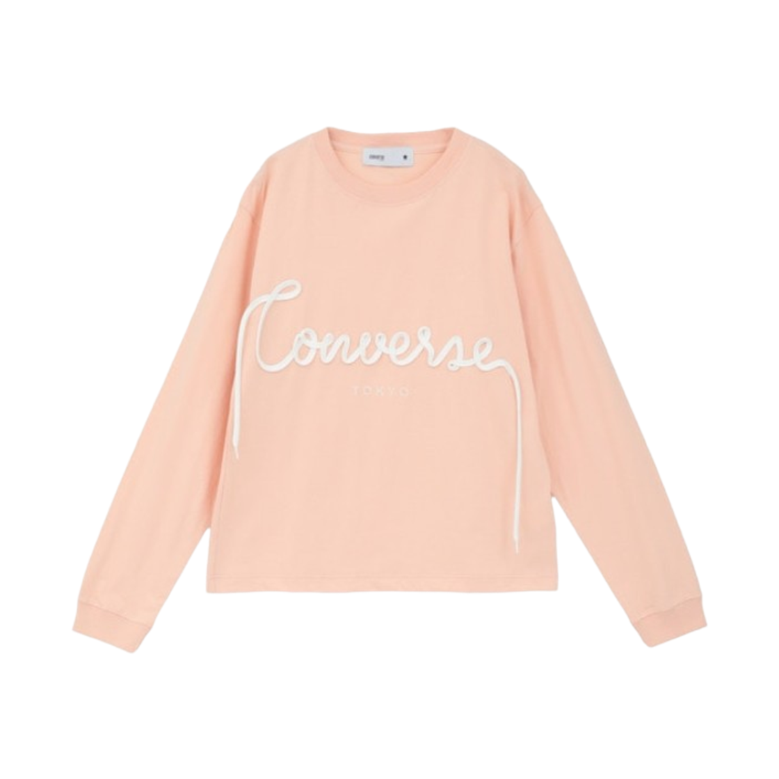 컨버스 도쿄 스핀들 로고 롱슬리브 티셔츠 핑크(Converse Tokyo Spindle Logo Long Sleeve T-Shirt Pink) - 1