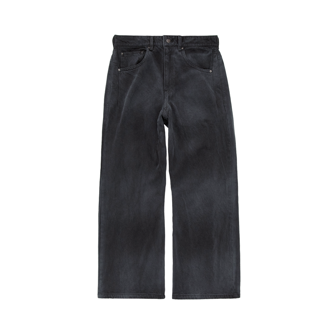 폴리테루 루즈드 코티드 진 (매트 코티드) 블루 차콜(Polyteru Loosed Coated Jean (Matt Coated) Blue Charcoal) - 1