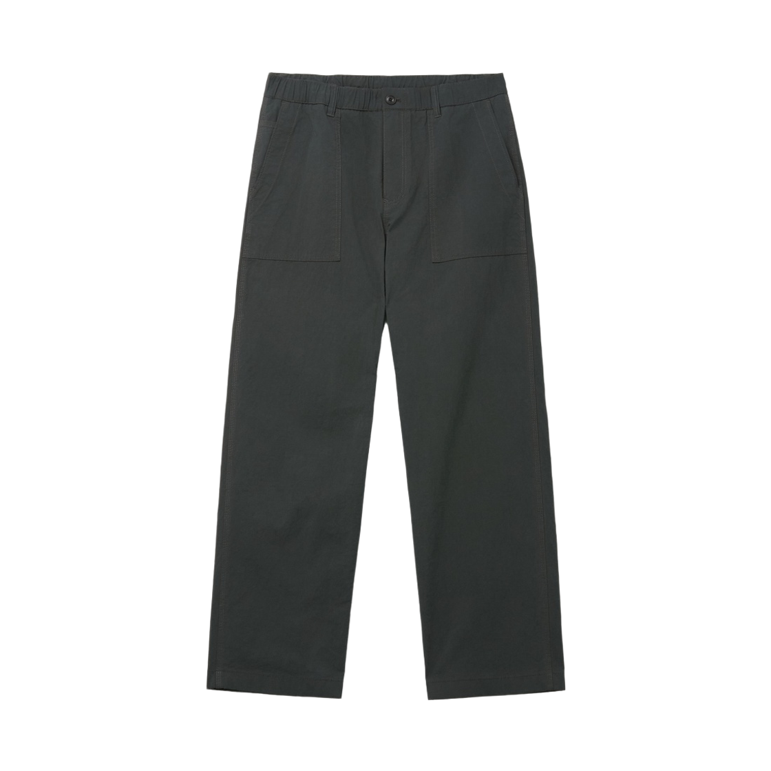 시리즈 셋업 코튼린넨 가먼트워싱 뉴타입 팬츠 차콜(Series Set Up Cotton Linen Garment-Washed New Type Pants Charcoal) - 1
