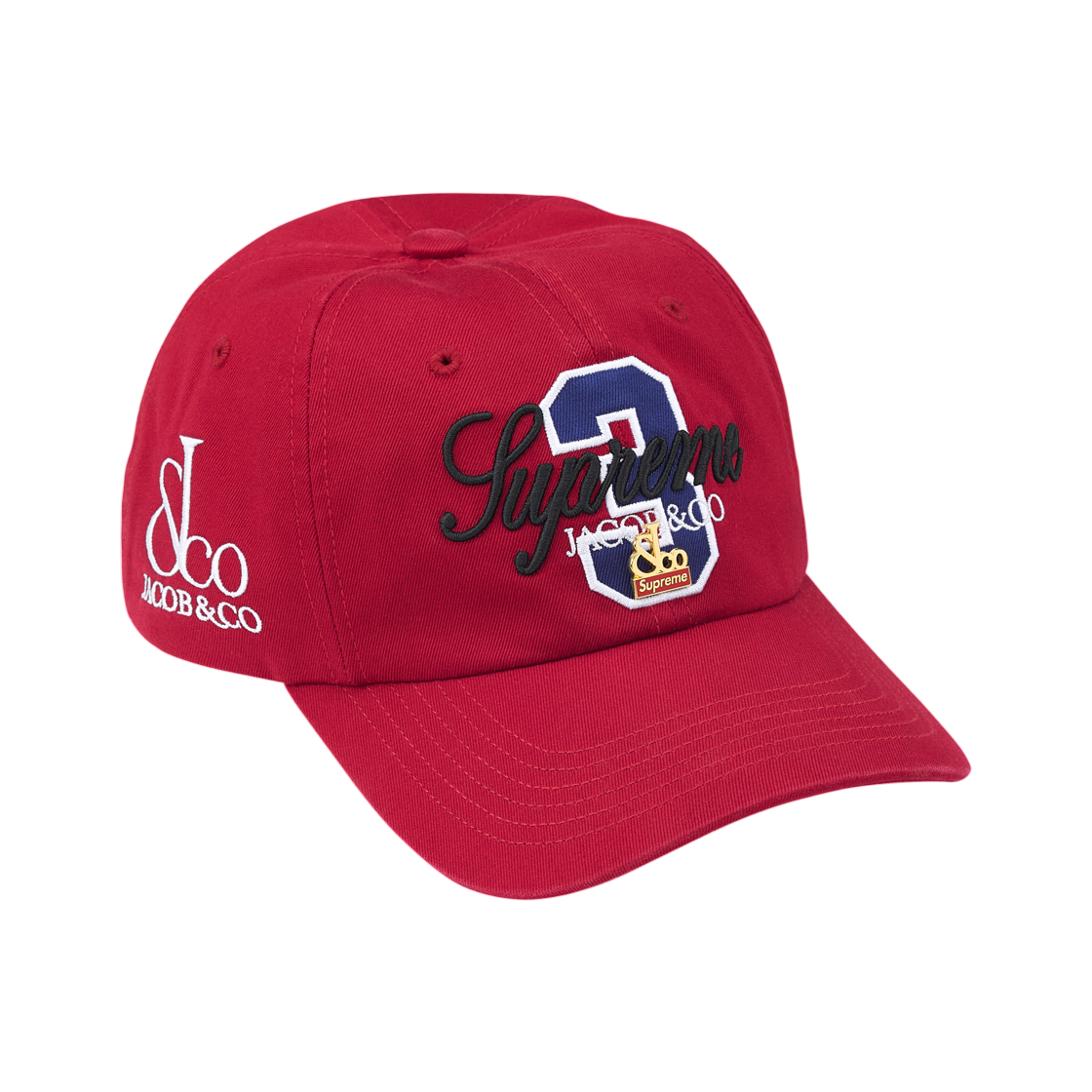 슈프림 x 라 마르티나 x 제이콥 앤 코 6-패널 레드 - 26SS(Supreme x La Martina x Jacob & Co 6-Panel Red - 26SS) - 2