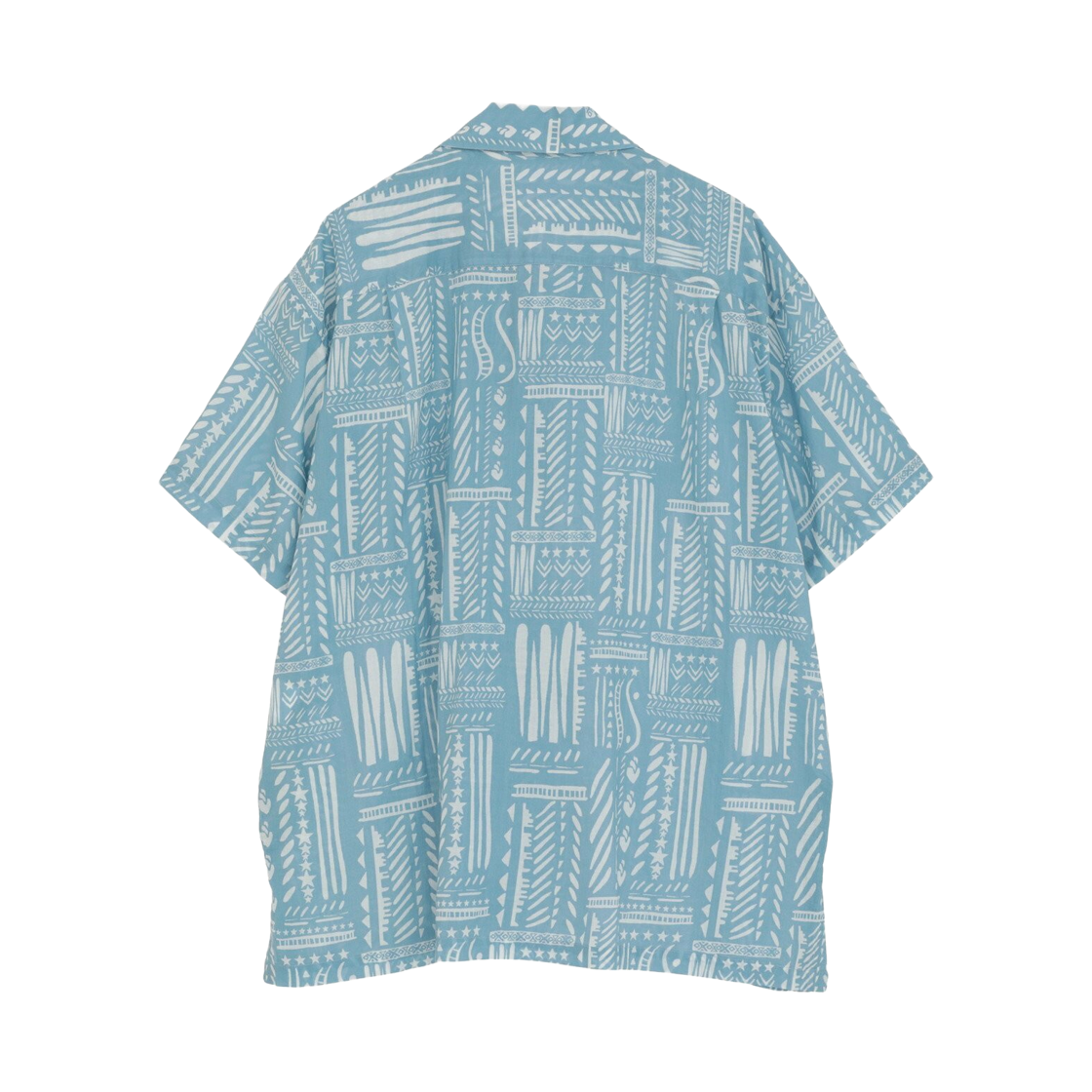 컨버스 도쿄 블록 프린트 오버사이즈 셔츠 삭스 블루(Converse Tokyo Block Print Oversized Shirt Sax Blue) - 2