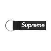 Supreme Webbing Keychain Black - 26SS