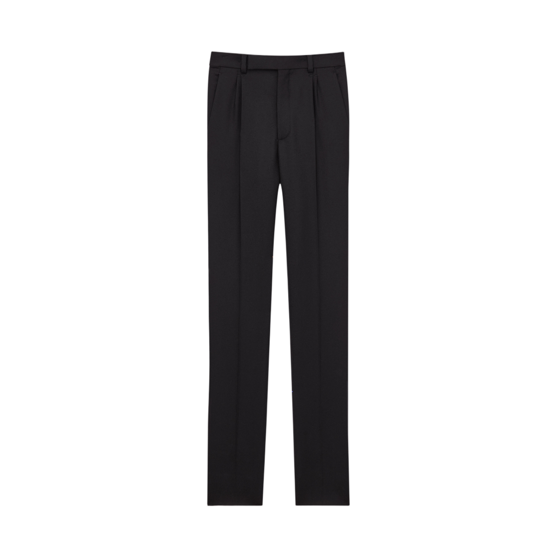 생로랑 테이퍼드 팬츠 브러쉬드 울 플란넬 누아(Saint Laurent Tapered Pants in Brushed Wool Flannel Noir)