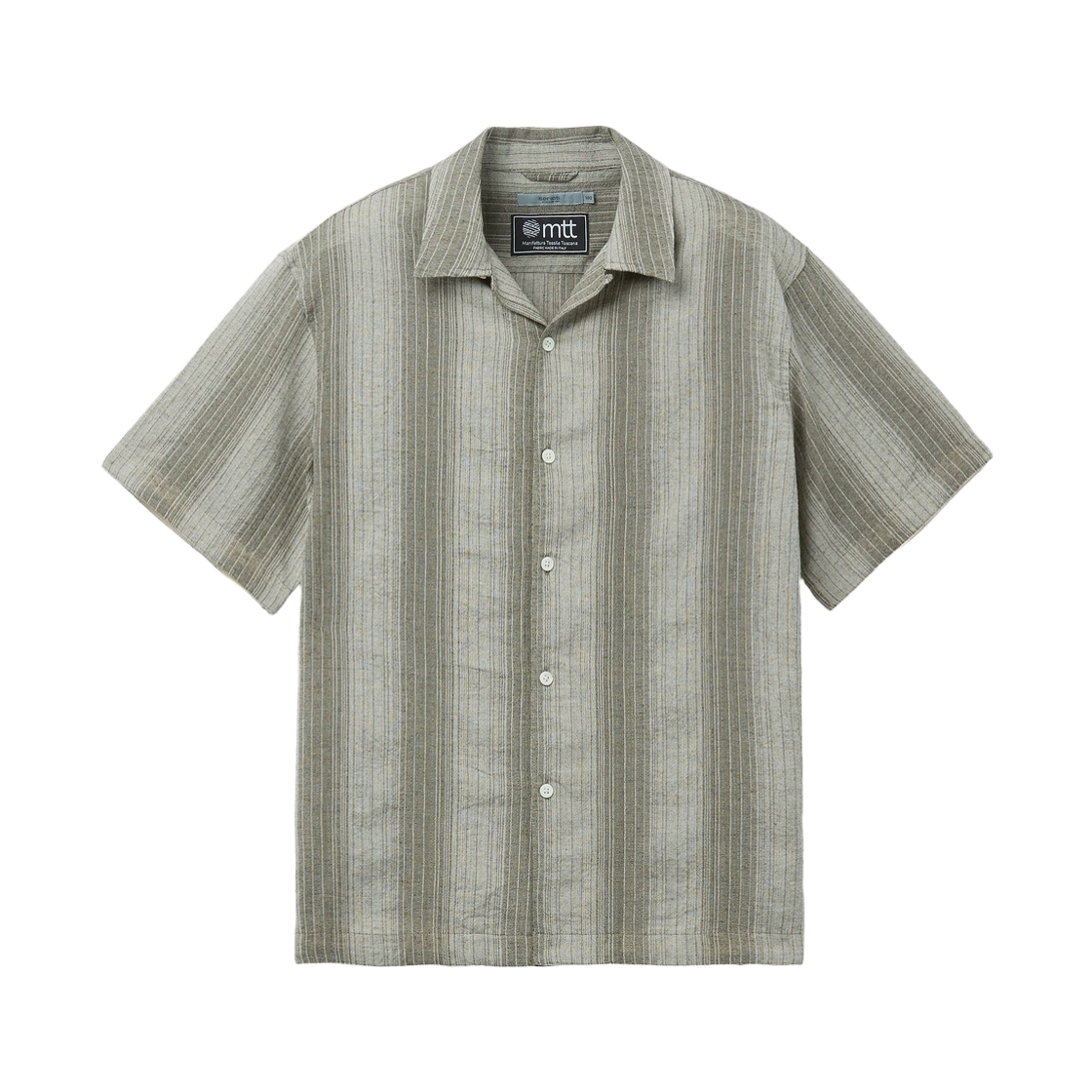 시리즈 투포켓 오픈카라 체크 반팔 셔츠 카키(Series Two-Pocket Open-Collar Check Short-Sleeve Shirt Khaki)