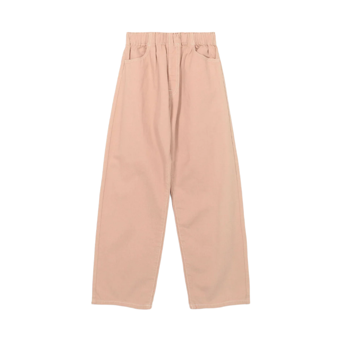(W) 단톤 컬러 데님 이지 팬츠 살몬 핑크((W) Danton Color Denim Easy Pants Salmon Pink) - 1