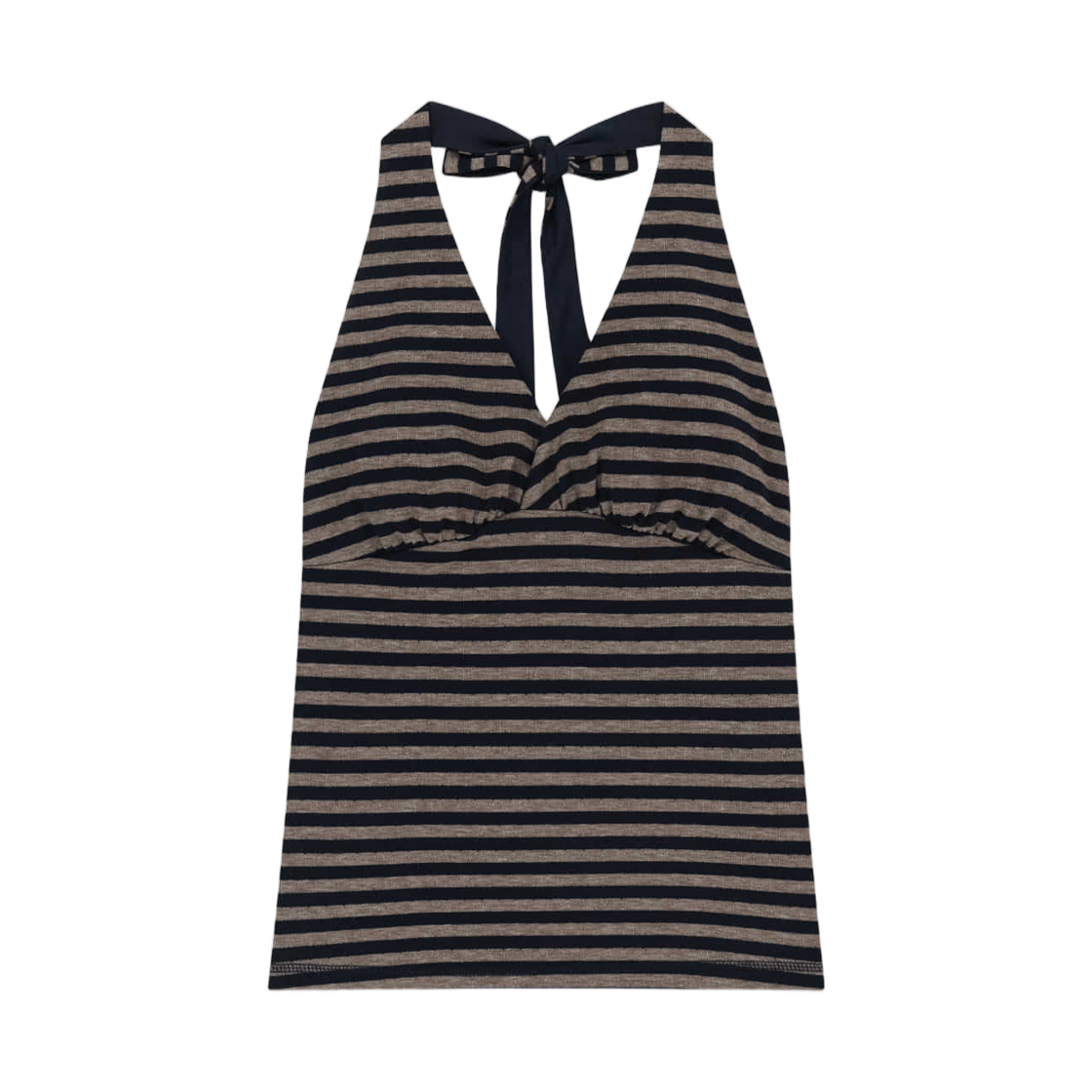 MK2634TS032MNA (W) Matin Kim Striped Halter Neck Top In Navy