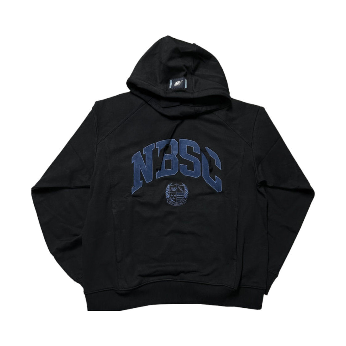 NBN0E42813-19 New Balance NBSC Semi Over Fit Fleece Hoodie Black