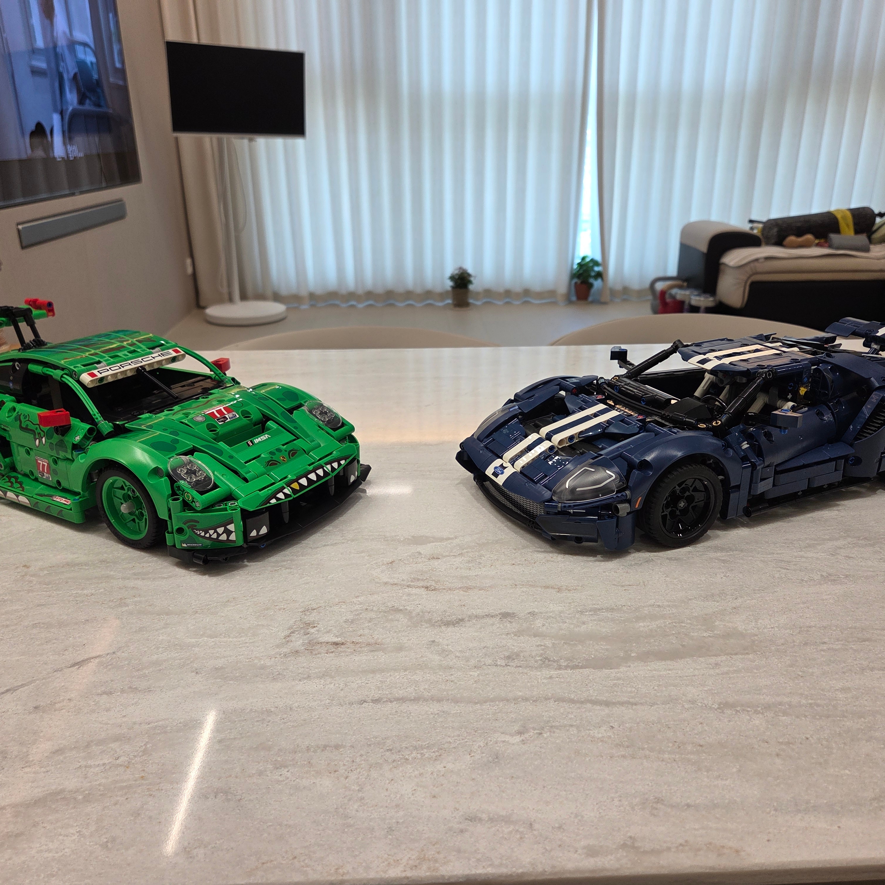 Lego Technic Porsche 911 GT3 R REXY AO Racing Car, Lego 2022 Ford GT 착용 스타일 - 1