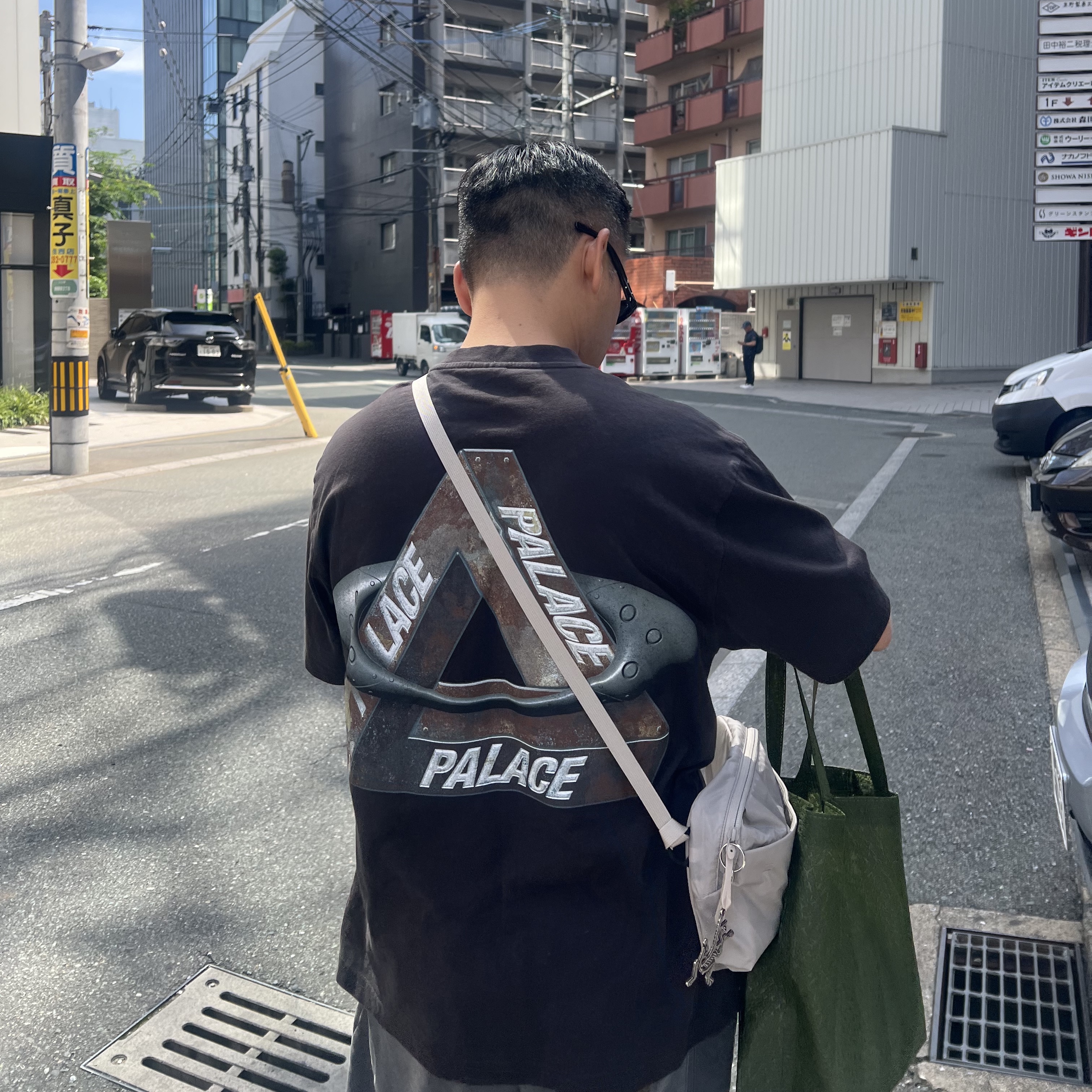 Nike x Palace Air Max 95 Metallic Silver Aluminum, Palace x Arc'teryx T-Shirt White - 20FW 착용 스타일 - 5