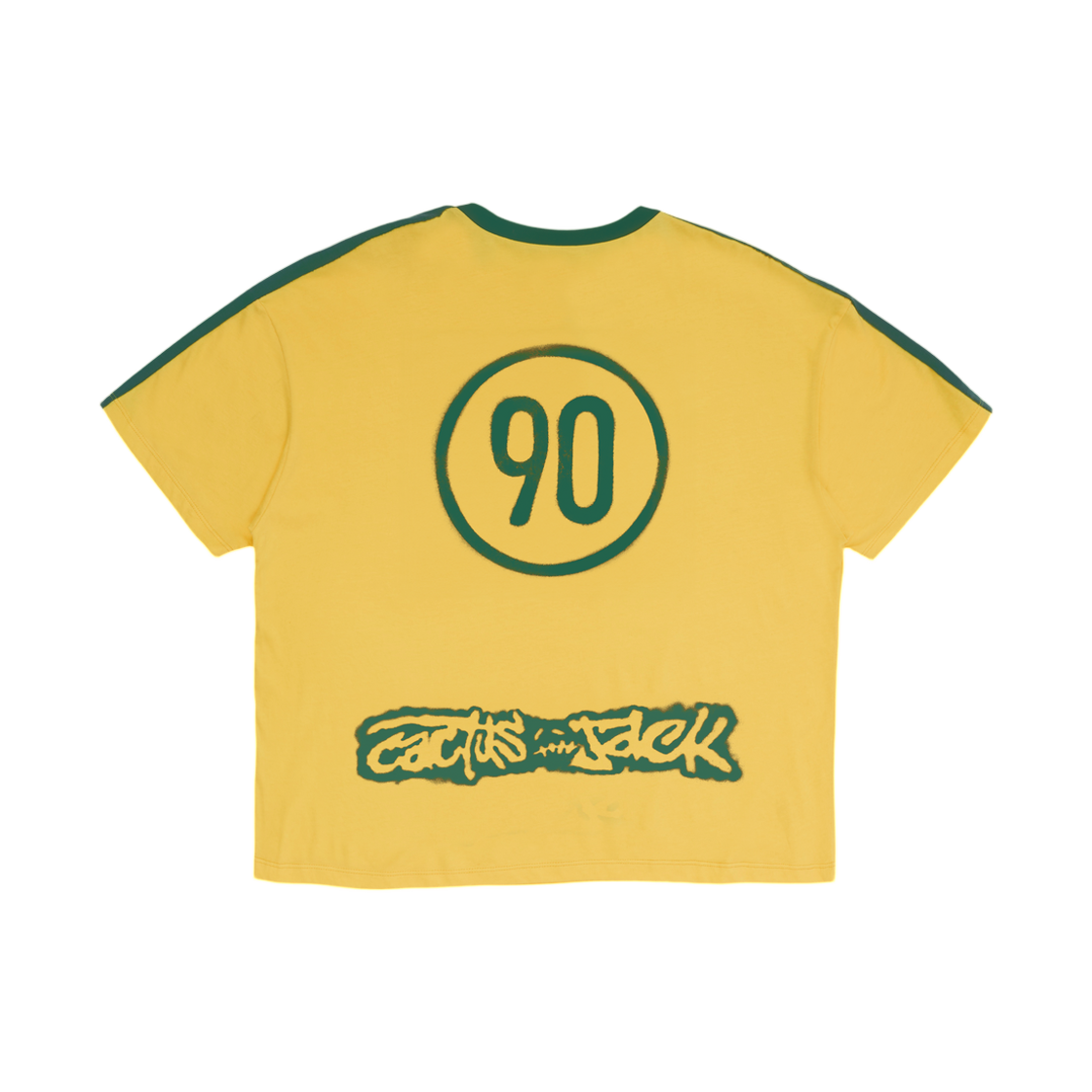 나이키 x 트래비스 스캇 캑터스 잭 브라질 토탈 90 티셔츠 옐로우(Nike x Travis Scott Cactus Jack Brasil Total 90 T-Shirt Yellow) - 2