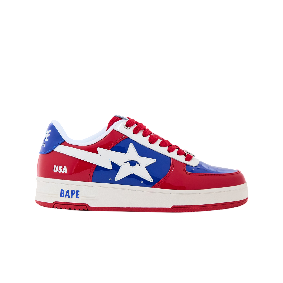 - BAPE x KidSuper Bape Sta USA Red