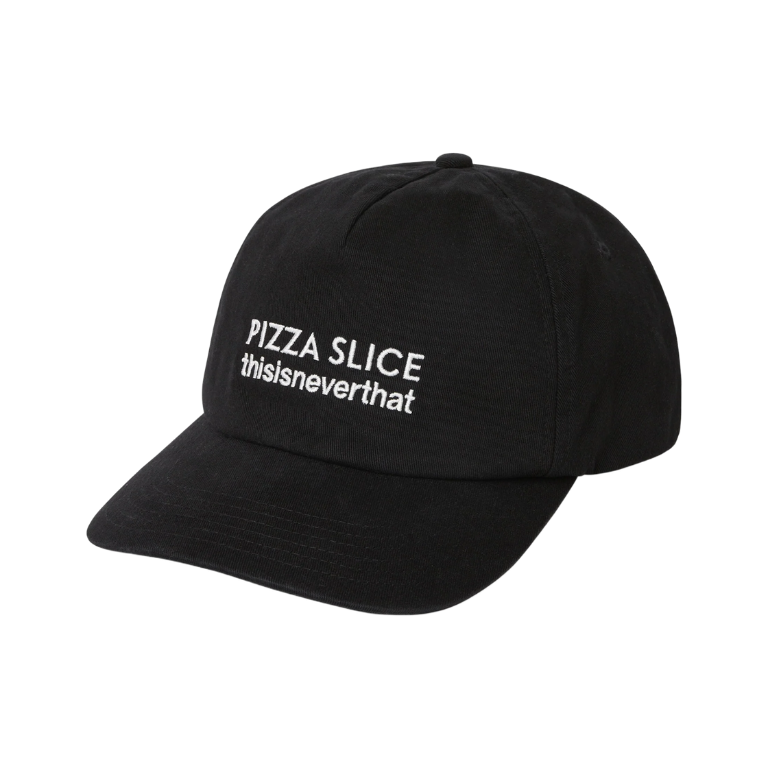 디스이즈네버댓 x 피자 슬라이스 로고 캡 블랙(thisisneverthat x Pizza Slice Logo Cap Black)