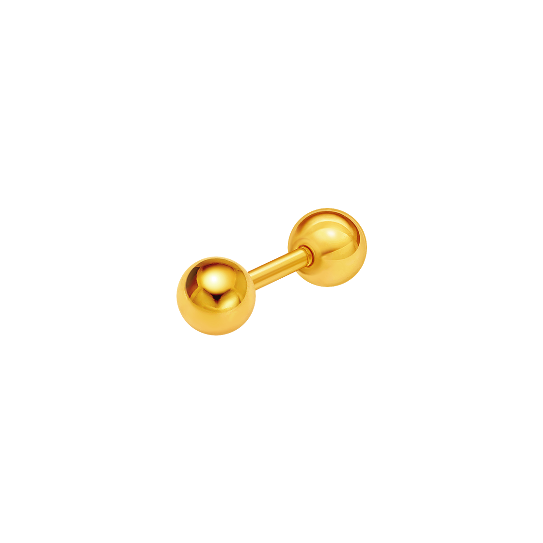 골드팡 24k 순금 골든볼 피어싱 3mm/4바(GOLDPANG 24K Gold Golden Ball Piercing 3mm / 4 Bar)