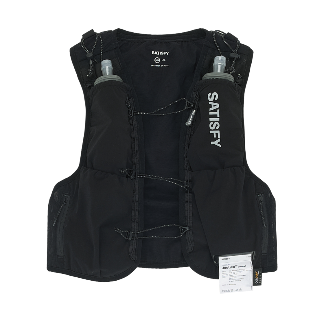 새티스파이 저스티스 코듀라 5L 하이드레이션 베스트 블랙(Satisfy Justice Cordura 5L Hydration Vest Black)