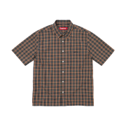 Supreme Mini Plaid S/S Shirt Navy - 26SS