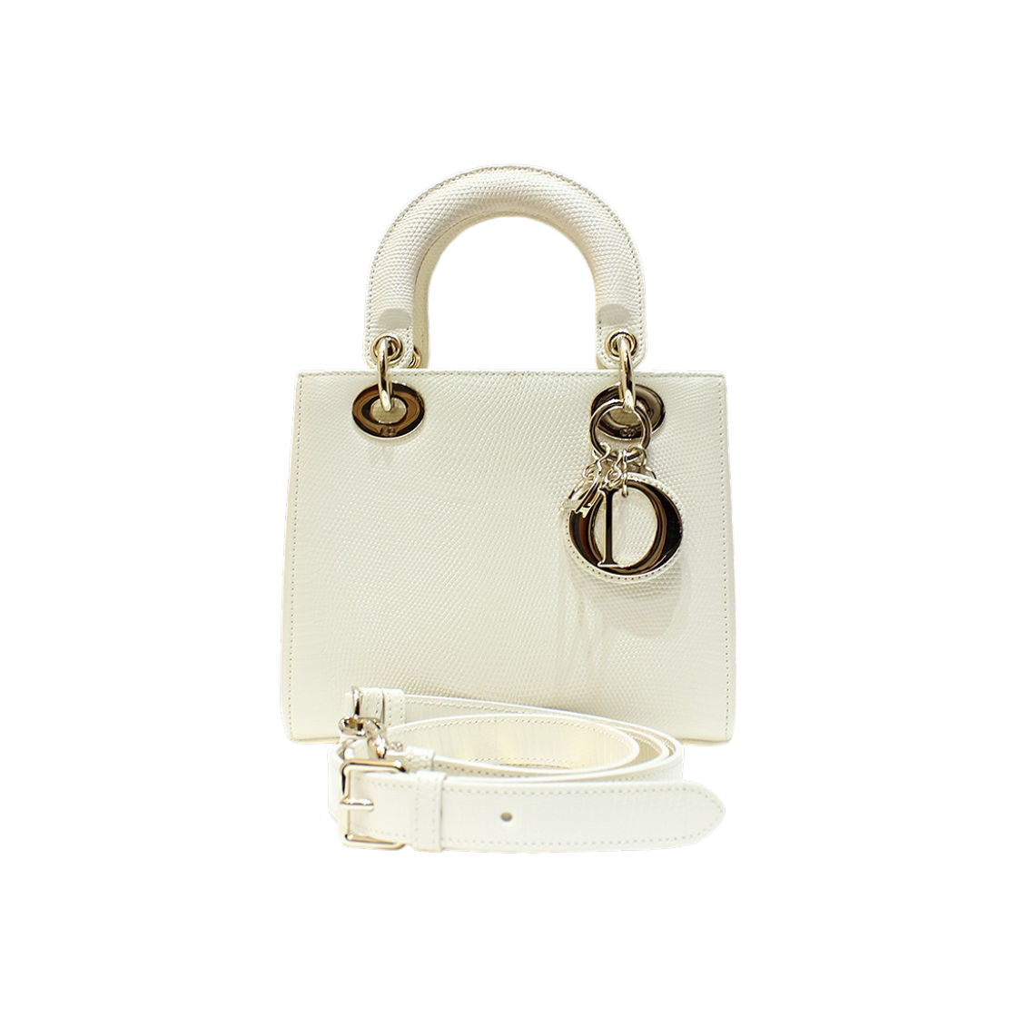 ITF2WKMG3UNJ Dior Lady Dior Small Lizard Tote Bag M0531