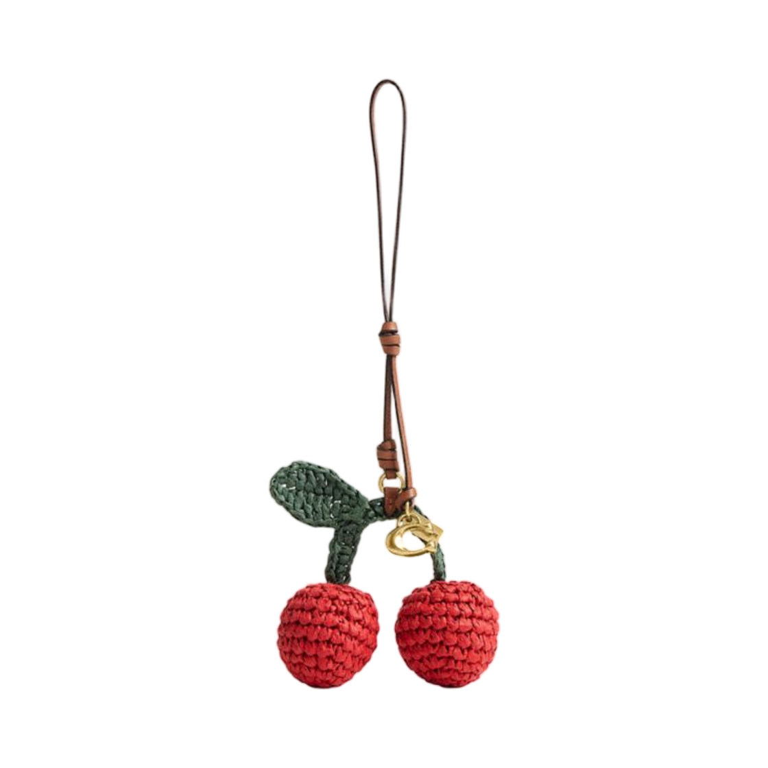 CER55-B4L38 Coach Cherries Bag Charm Brass Multi