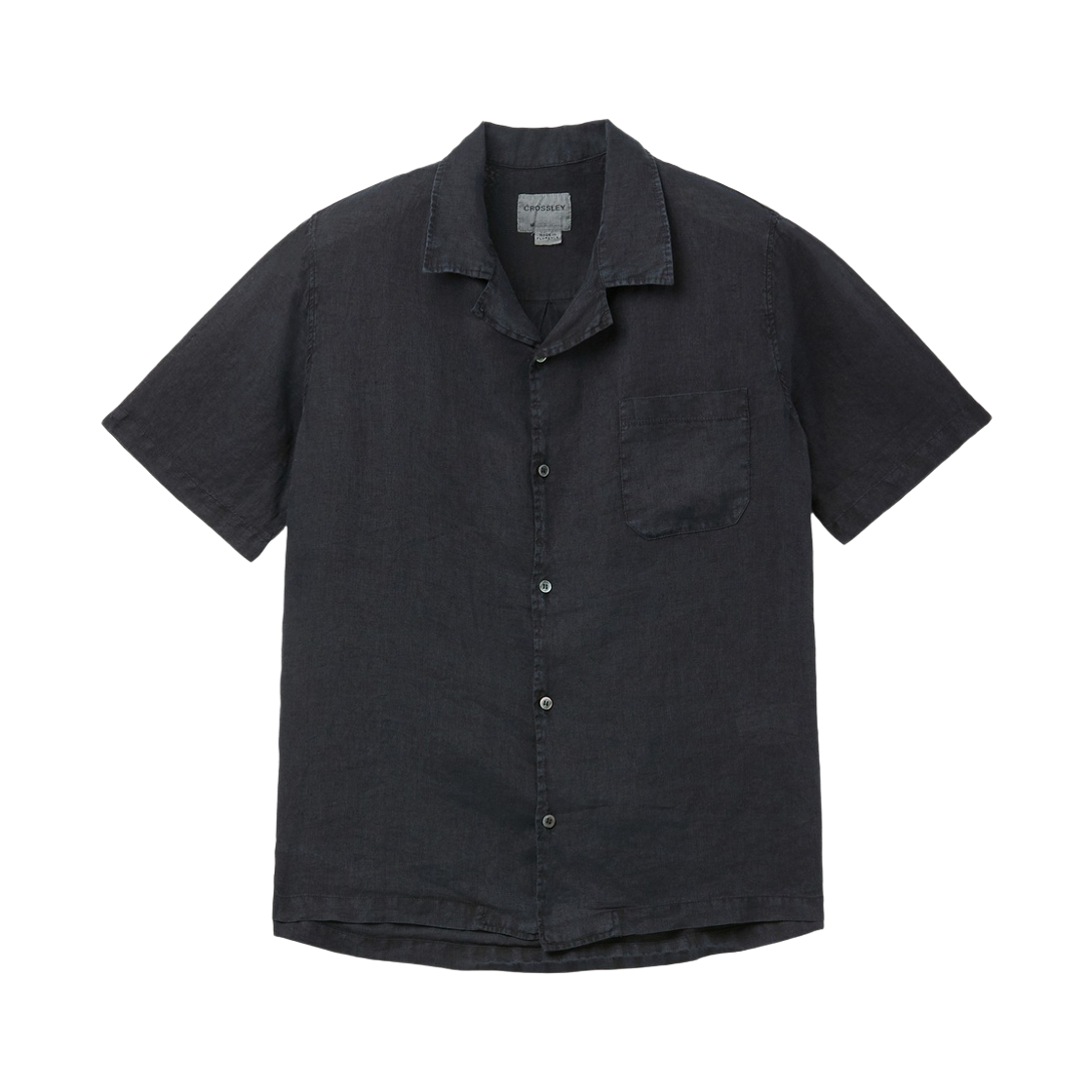 시리즈 크로슬리 하프슬리브 린넨 셔츠 다크 블루(Series Crossley Half Sleeve Linen Shirt Dark Blue)