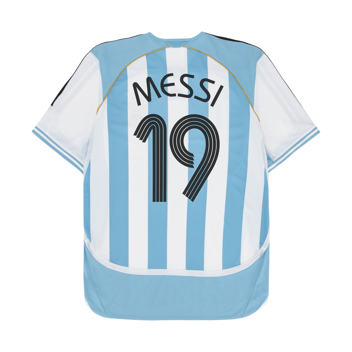아디다스 아르헨티나 2006 홈 저지 메시 화이트 (마킹 버전) - KR 사이즈(Adidas Argentina 2006 Home Jersey Messi White (Marking Ver.) - KR Sizing)