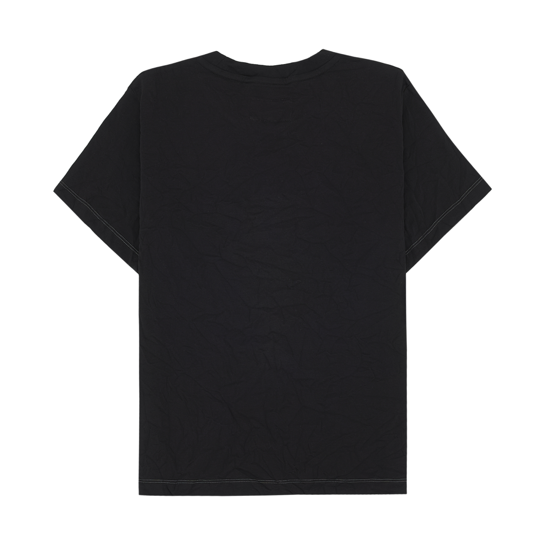 (W) 마뗑킴 레터링 그래피티 크리스 탑 블랙((W) Matin Kim Lettering Graffiti Crease Top In Black) - 2