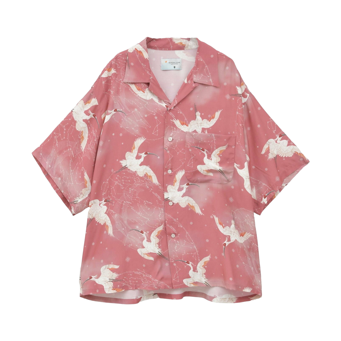 컨버스 도쿄 x 니포알로하 토키 숏슬리브 셔츠 레드(Converse Tokyo x Nipoaloha Toki Short Sleeve Shirt Red) - 1