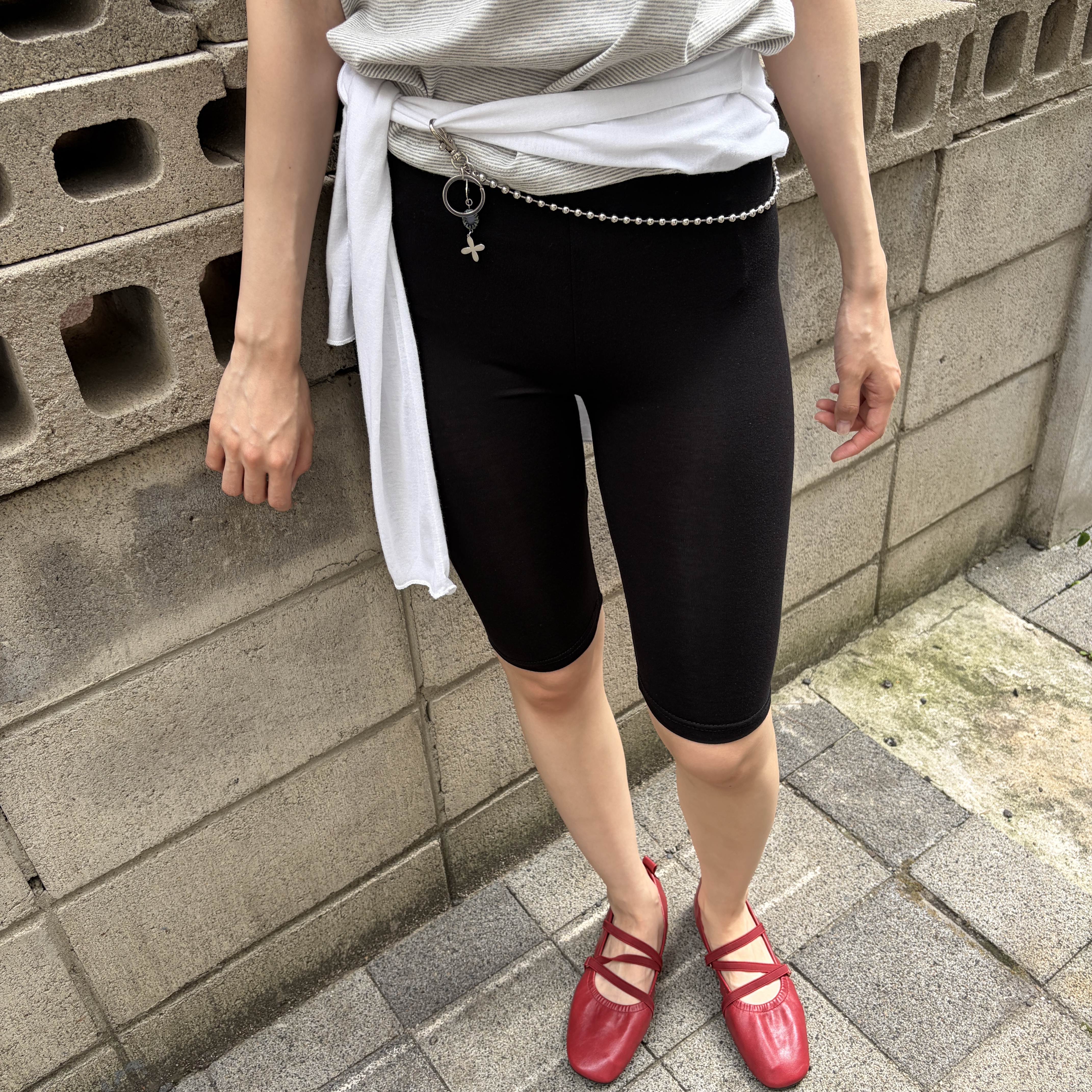 Riomeu Round Bowl Pants Chain Keyring 착용 스타일 - 3