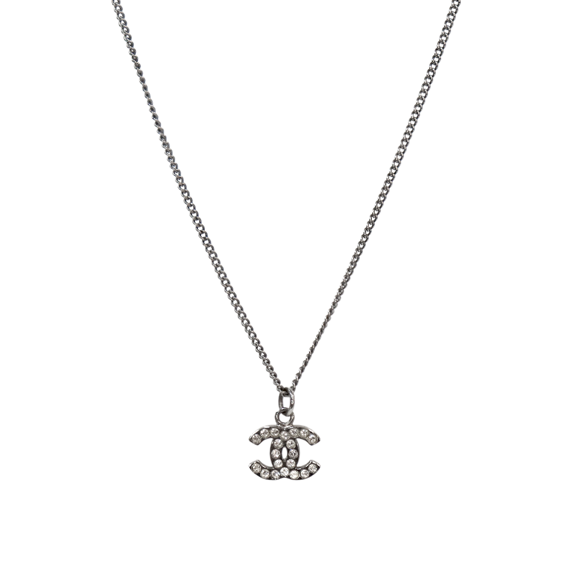 ITKUIRHO9E4M Chanel Cubic CC Silver Necklace