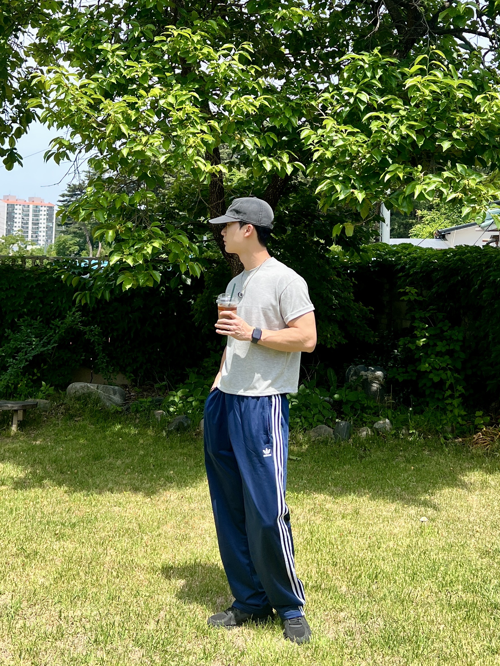 Adidas Adicolor Classics Firebird Track Pants Night Indigo - KR Sizing 착용 스타일 - 2