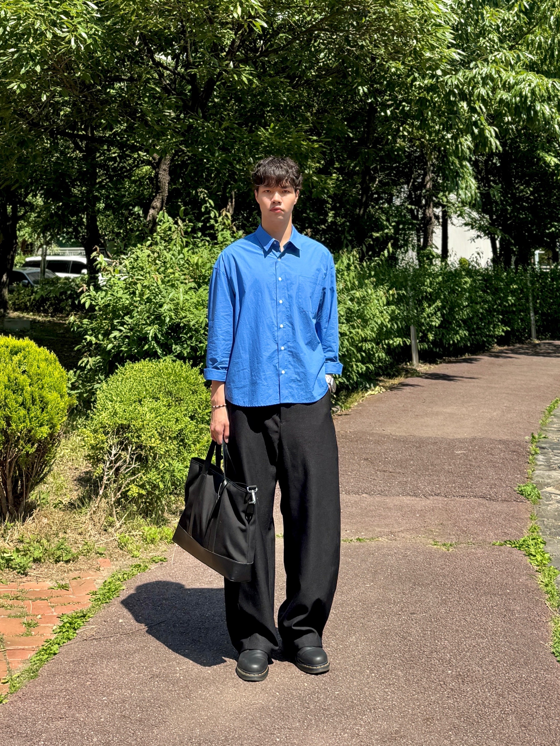 Dr. Martens 1461 Nappa Black 착용 스타일 - 1