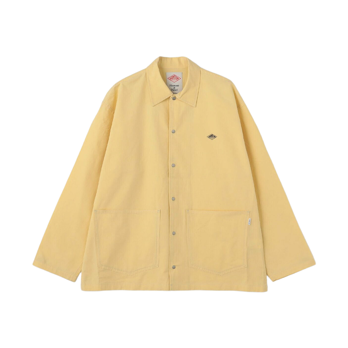 DT-B0240-WCL Danton Cotton Linen Coverall Shirt Yellow