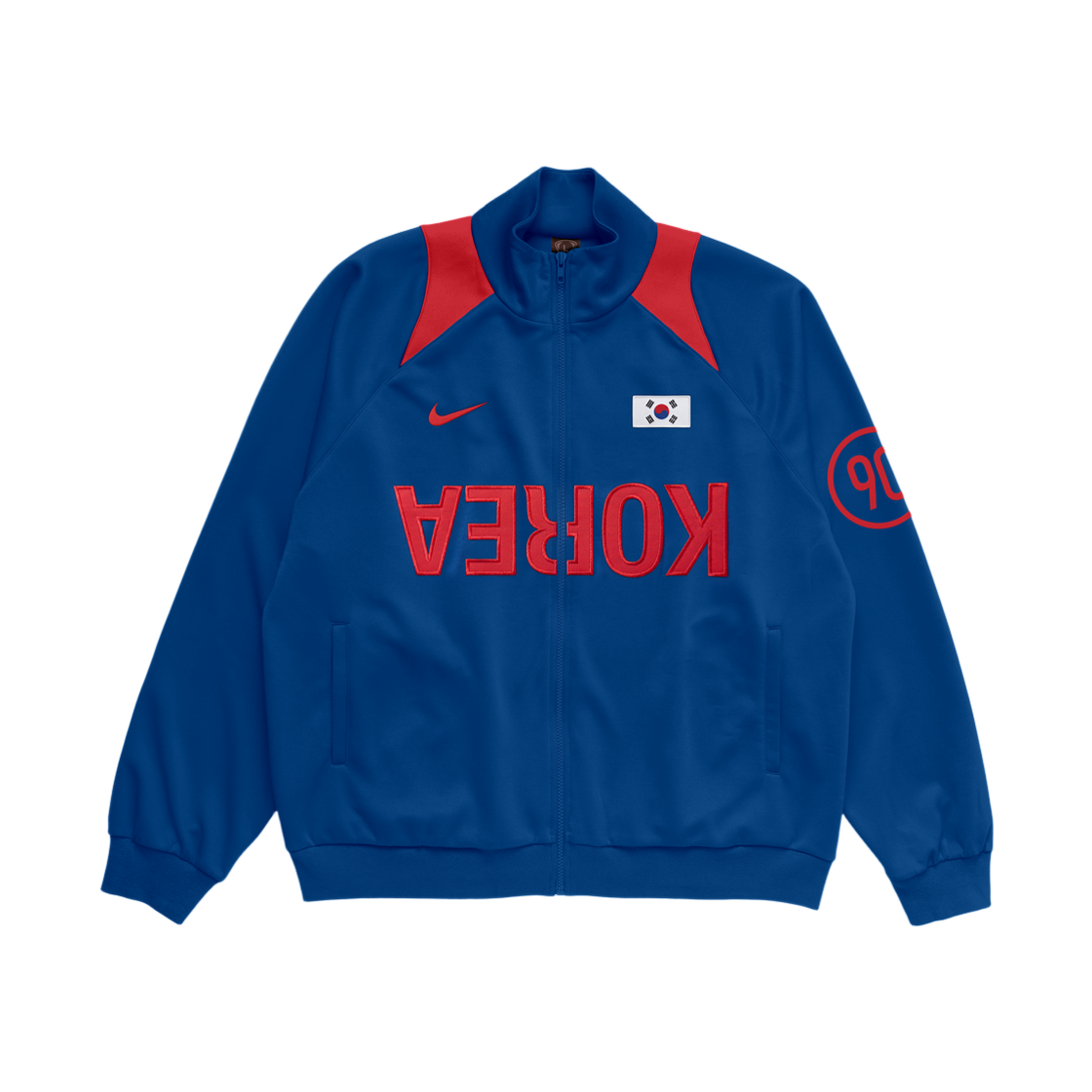 나이키 x 트래비스 스캇 캑터스 잭 대한민국 토탈 90 앤섬 자켓 레드 블루(Nike x Travis Scott Cactus Jack Korea Total 90 Anthem Jacket Red Blue) - 1