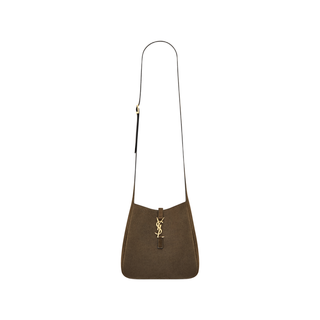 A0021I-1U80W-3212 Saint Laurent Le 5 A 7 Supple Crossbody in Suede Light Musk