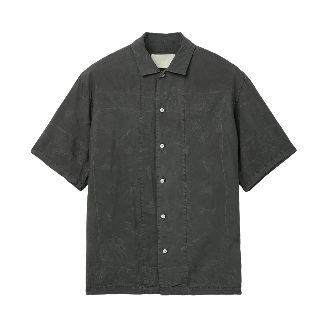 시리즈 이낫 라쿠가키 반다나 셔츠 그레이(Series Innat Rakugaki Bandana Shirt Gray)