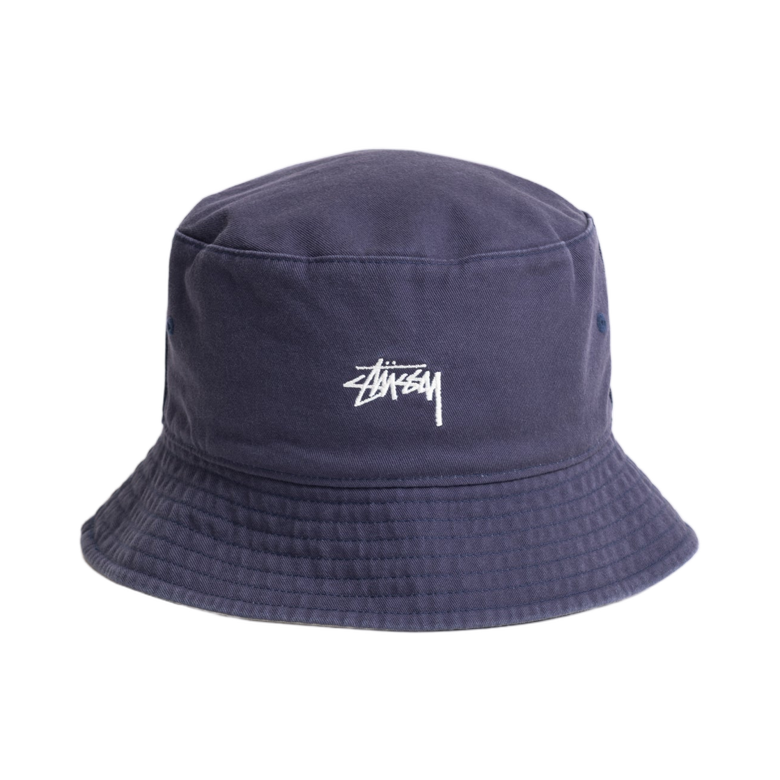 1321250 Stussy Reversible Stock Bucket Hat Navy Stone